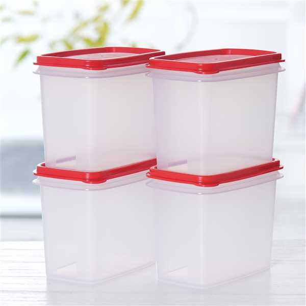 Tupperware Within Reach Canister 800ml Set Of 4 @ 56% Discount