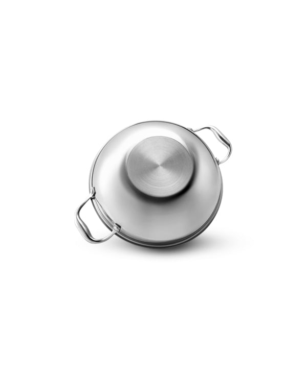 Vaya Tri-Ply Kadai (Stainless Steel) with Glass Lid