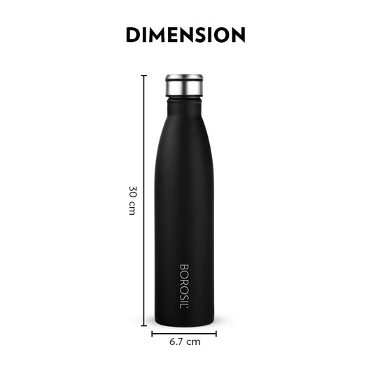 Borosil Hydra Fresh Stainless Steel Bottle 900ml
