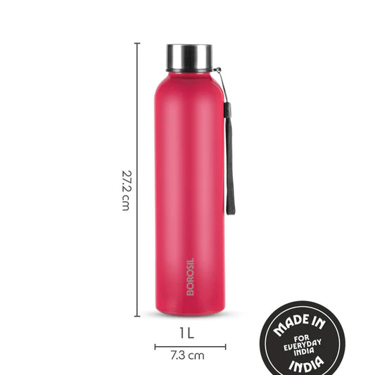Borosil Hydra Laguna Stainless Steel Bottle 1.0 ltr