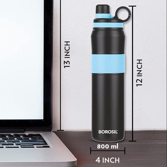 Borosil Hydra Burst Arctic 800 Thermal Vacuum Insulated Bottle