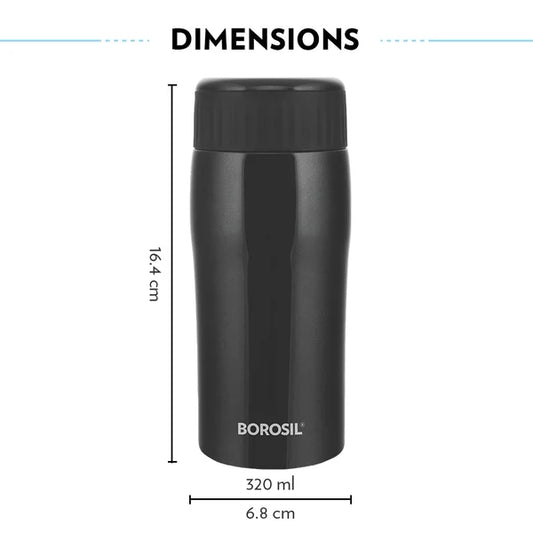 Borosil Hydra Cosmic 320 Thermal Vacuum Insulated Bottle