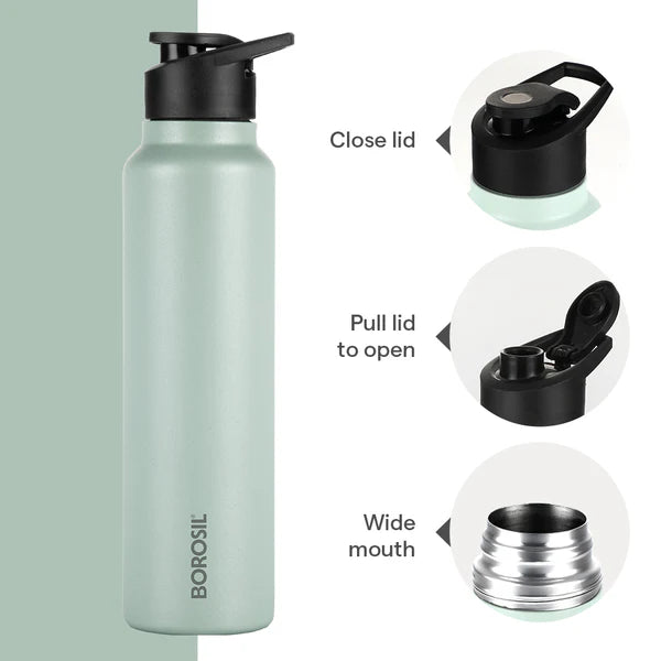Borosil Hydra SipFresh Galaxy 1000ml Stainless Steel Bottle