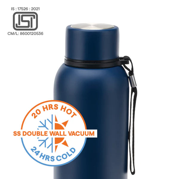 Borosil Hydra Trek Thermal Vacuum Insulated Bottle 700ml