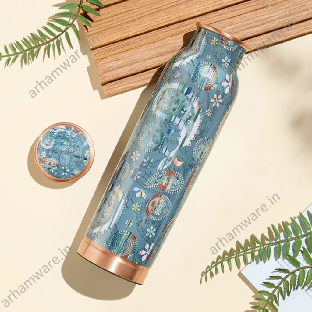 Borosil Thirtha Vera Copper Bottle 600ml