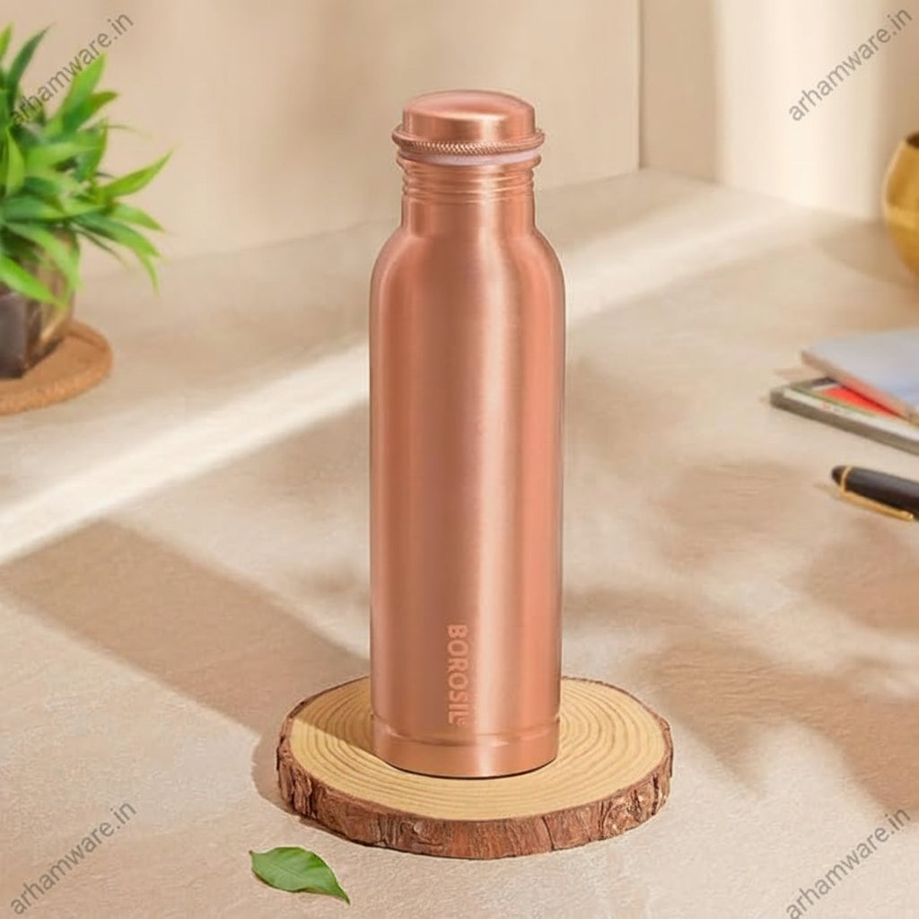Borosil Thirtha Plain Copper Bottle 600ml