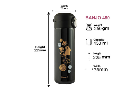 Dubblin Banjo 450ml Thermal Vacuum Insulated Bottle