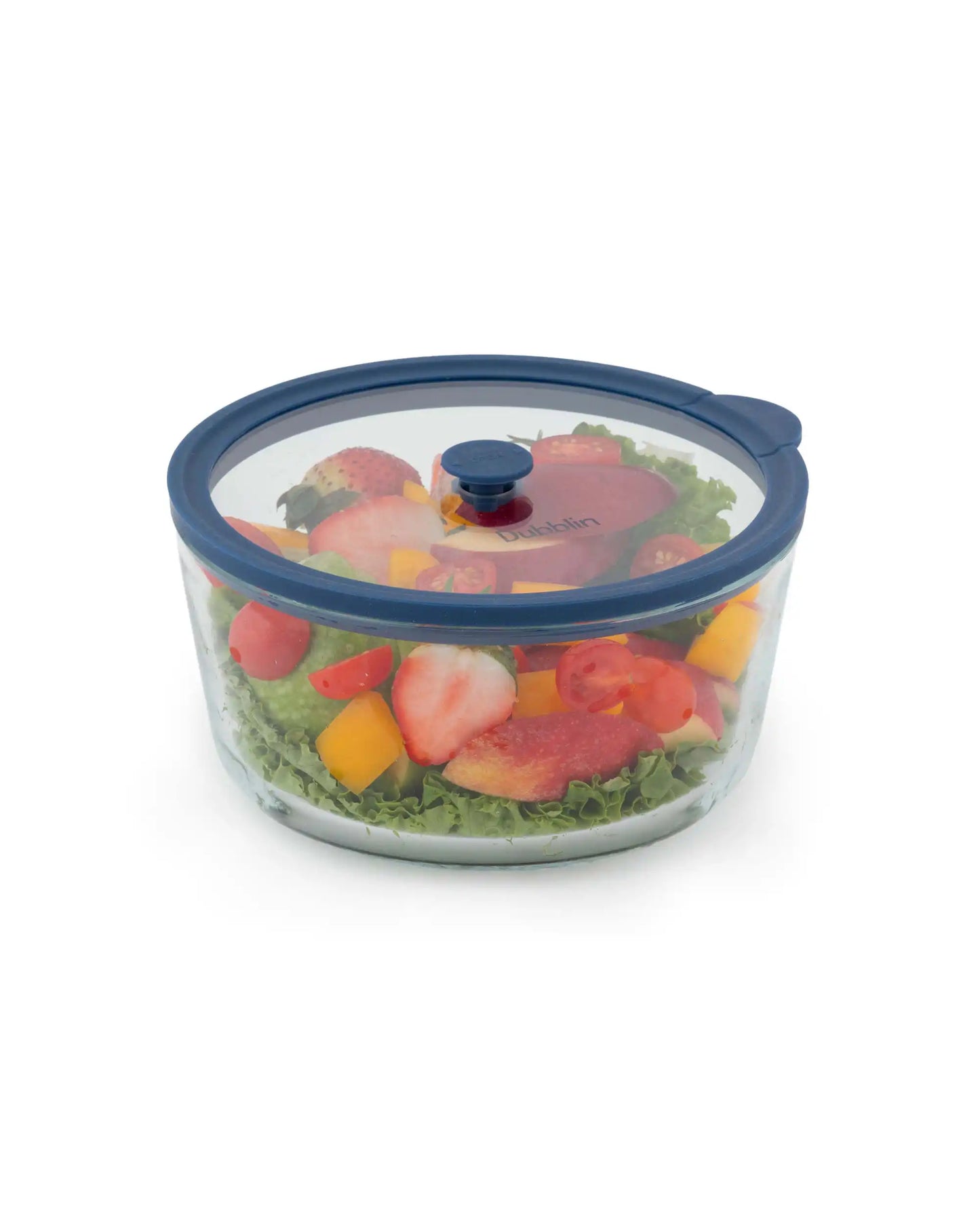 Dubblin Elegance Borosilicate Glass Serving Dish Container Round