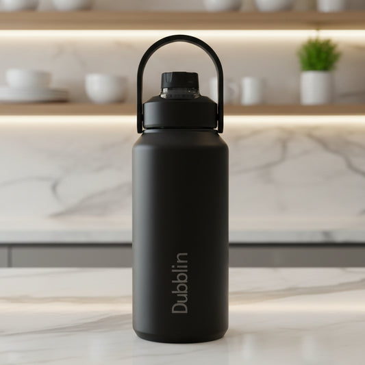 Dubblin Jumbo 1400 Thermal Vacuum Insulated Bottle (with Optional Straw Included)