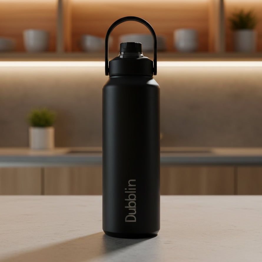 Dubblin Jumbo 1800 Thermal Vacuum Insulated Bottle (with Optional Straw Included)