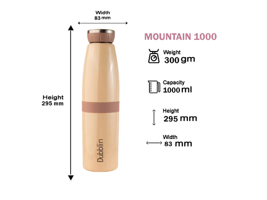 Dubblin Mountain 1000 Stainless Steel Bottle