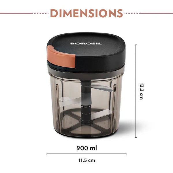 Borosil EasyPull Chopper - 600ml & 900ml