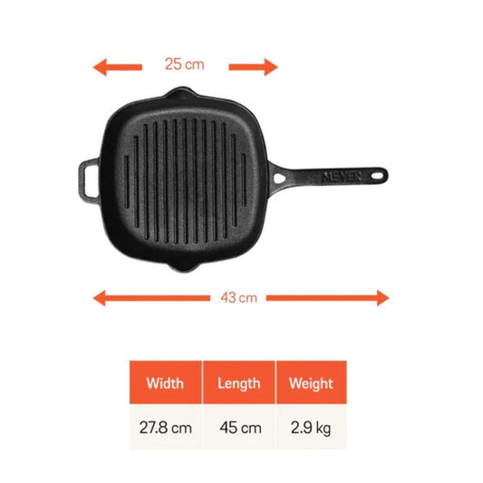 Meyer Cast Iron Grill pan 25cm
