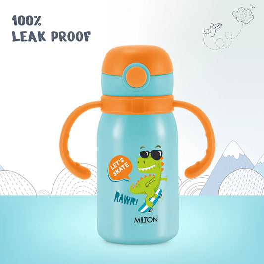 Milton Fountain Kids Stainless Steel Bottles with Straw 450