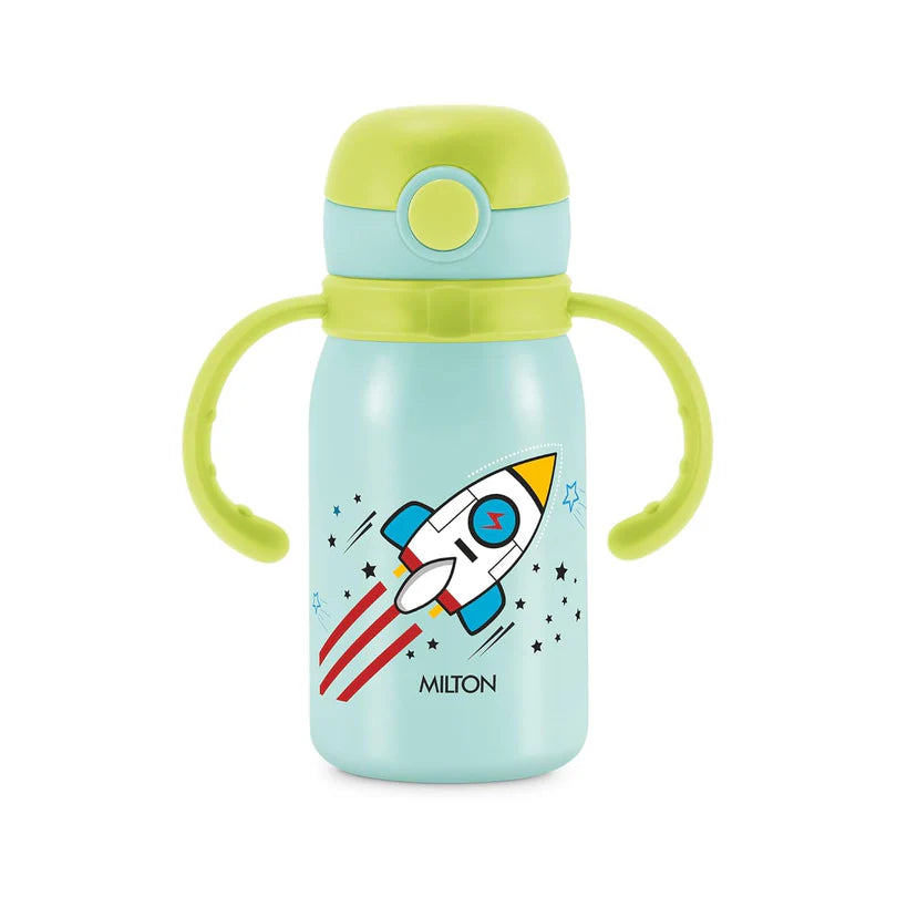 Milton Fountain Kids Stainless Steel Bottles with Straw 450