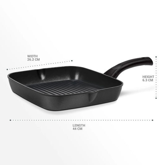 Milton Procook Granito Induction Die Cast Grill Pan