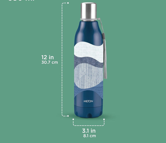 Milton Linear Bottle 900 - Outside Plastic Inside Stainless Steel