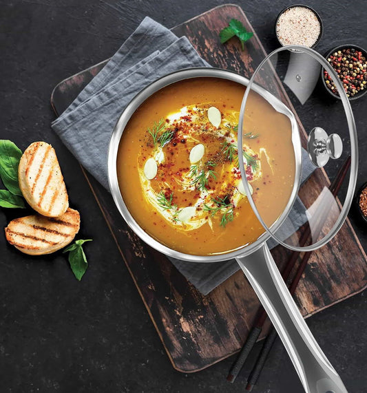 Milton Procook Tri-Ply Steel Sauce Pan with SS Lid