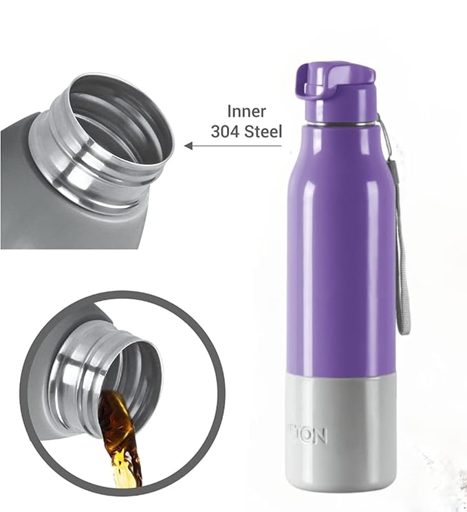 Milton Sprint 900 Stainless Steel Bottle - Outside Plastic Inside Stainless Steel