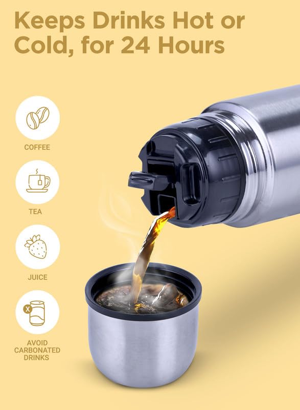 Milton ThermoSteel Thermal Vacuum Insulated 750 Bottle with Pouch