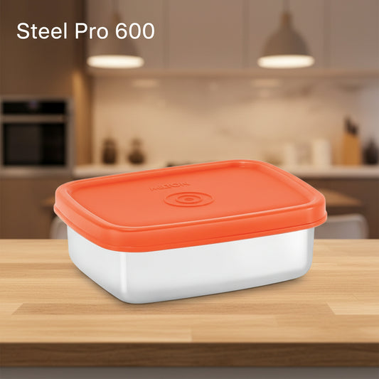 Milton Satinless Steel Pro Rectangular Containers (Random colors)