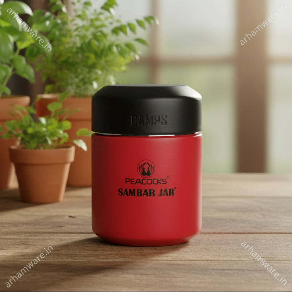 PE Birds Camps Sambar Jar 350ml Thermal Vacuum Insulated Food Jar