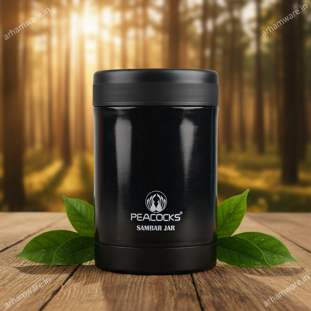 PE Birds Sambar Jar 390ml Thermal Vacuum Insulated Food Container