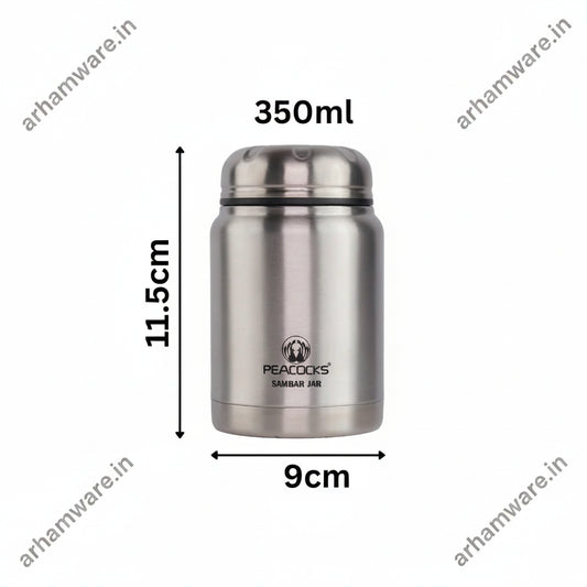 PE Birds Sambar Jar Pluto 350ml Thermal Vacuum Insulated Food Container