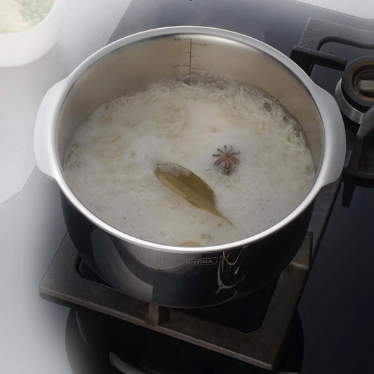 Tramontina Aeion Tope / Patila with SS Lid (16, 18, 20,24, 28cm) Tri-Ply Clad Stainless Steel