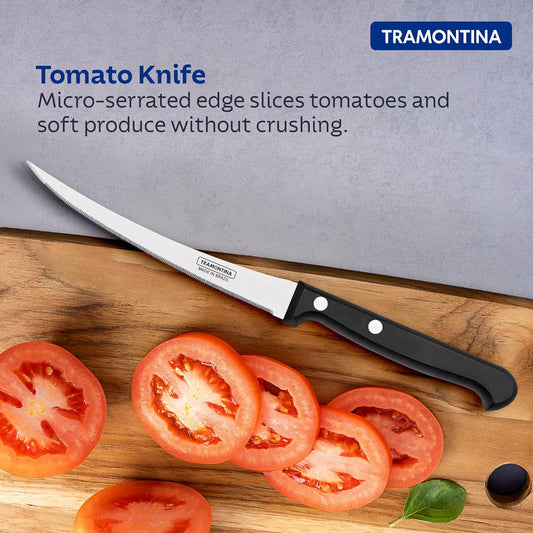 Tramontina Ultracorte Tomato Knife 12cm Black