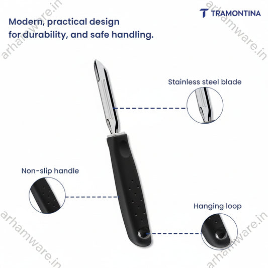 Tramontina Utilita Patato Peeler Black
