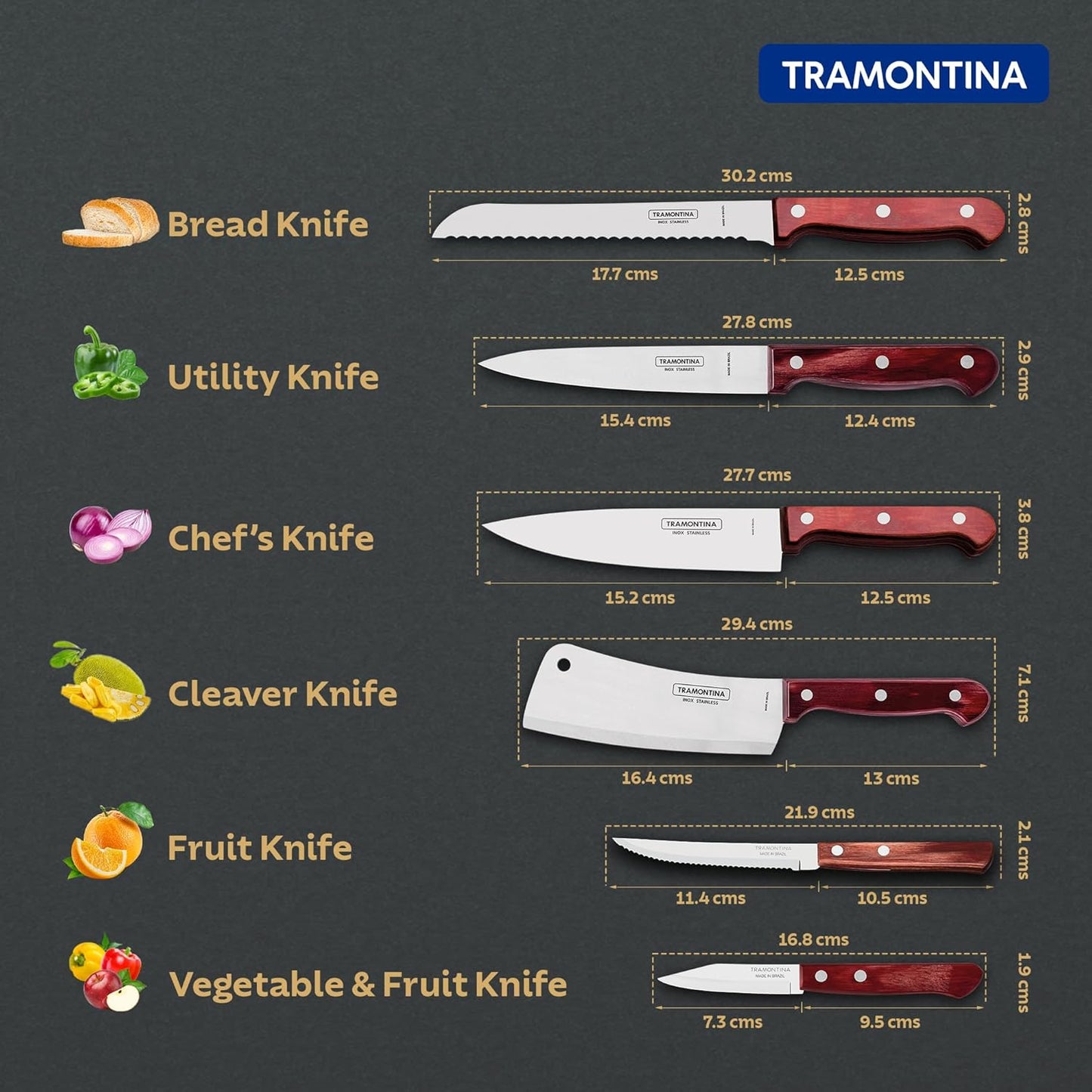Tramontina Polywood Chef's Knife