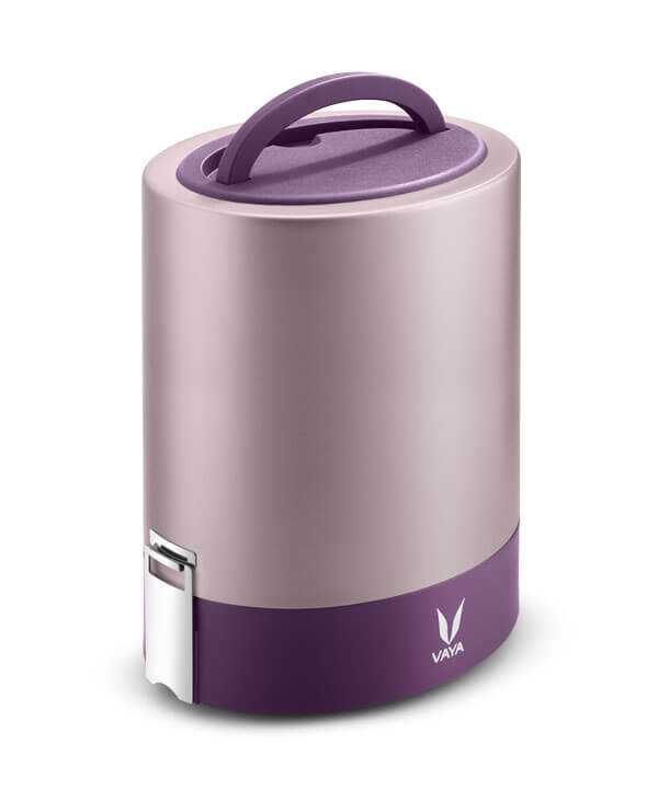 Vaya Tyffyn 1300ml Thermal Vacuum Insulated with 3 inner containers (600ml* 1 + 400ml * 1 + 300ml * 1 Copper Coated Inner Containers)