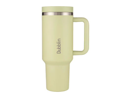 Dubblin Bold 1200ml Thermal Vacuum Insulated Mug with Stainless Steel Straw (Twin Flow: Gulper Plus Straw Sipper)