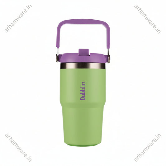 Dubblin Rage 550ml Thermal Vacuum Insulated Mug with Straw