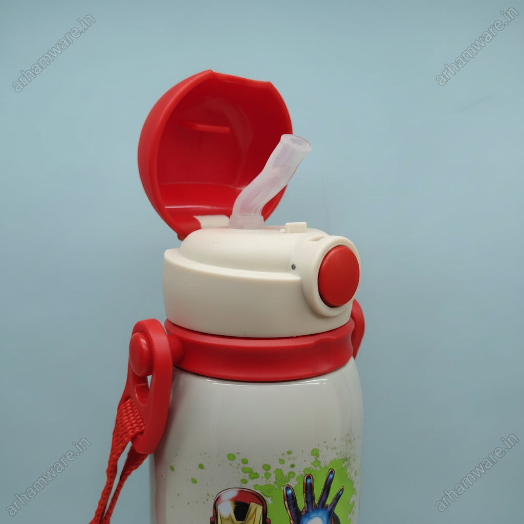 Milton Marvel Torque 650 Stainless Steel Kids Straw Bottle