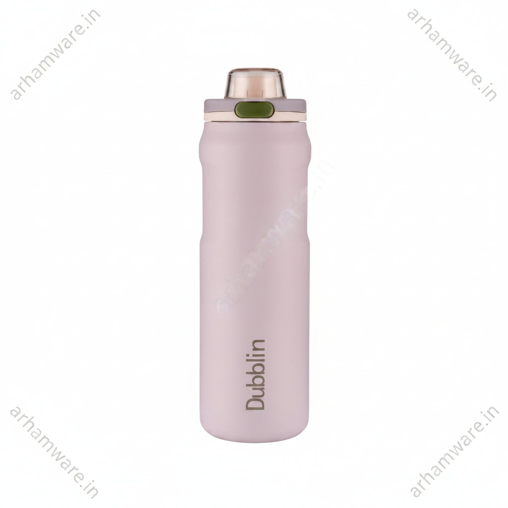 Dubblin Modern 1000 Thermal Vacuum Insulated Bottle (Twin Flow: Gulper Plus Straw Sipper)