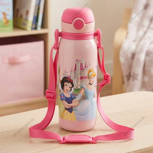 Milton Disney Companion 450 Thermal Vacuum Insulated Kids Bottle with Straw