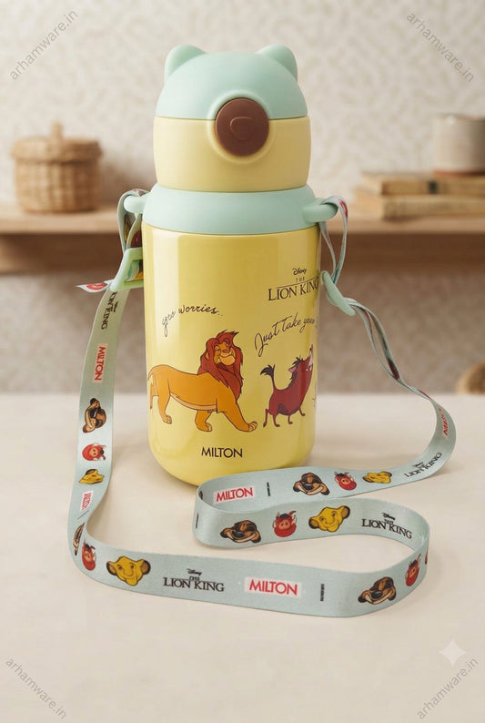 Milton Disney Sippup 500 Thermal Vacuum Insulated Bottle with Straw