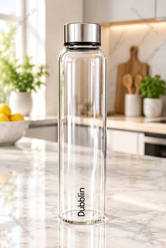 Dubblin Stream Borosilicate Glass Bottle