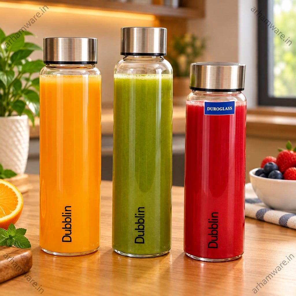 Dubblin Stream Borosilicate Glass Bottle