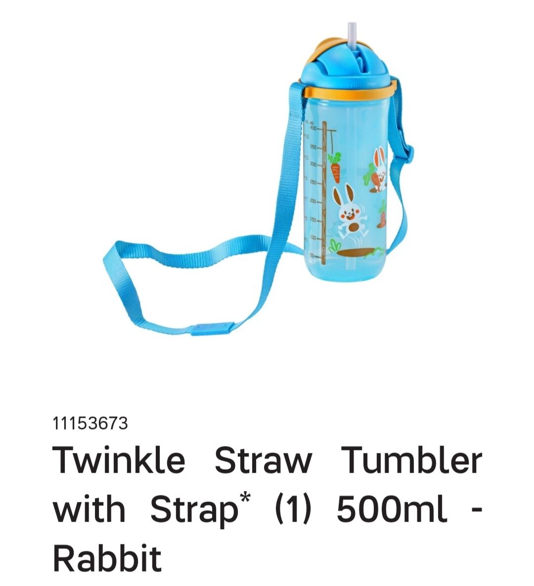 Tupperware Kids Straw Tumbler 500ml