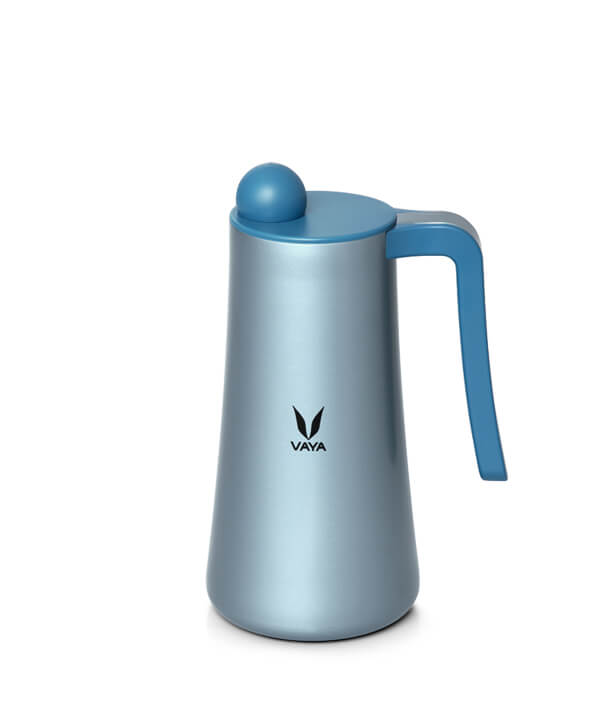 Vaya Tea Pot 900ml - with Globe Lid - Stainless Steel Thermal Vacuum Insulated Jug