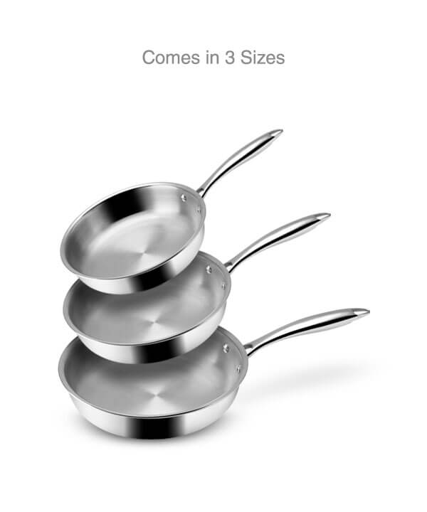 Vaya Tri-Ply Frypan - Stainless Steel