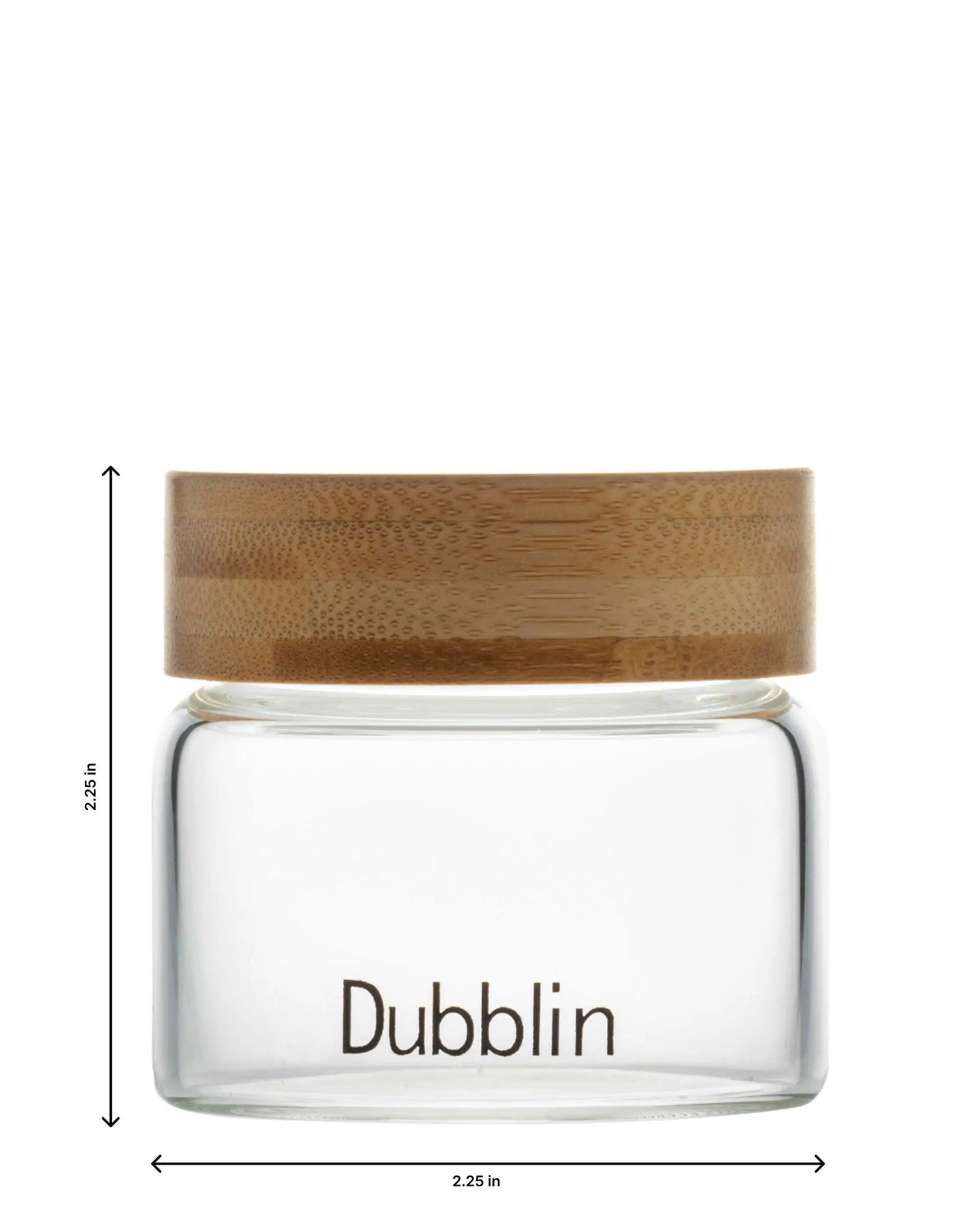 Dubblin Borosilicate Glass Storage Container With Wooden Lid