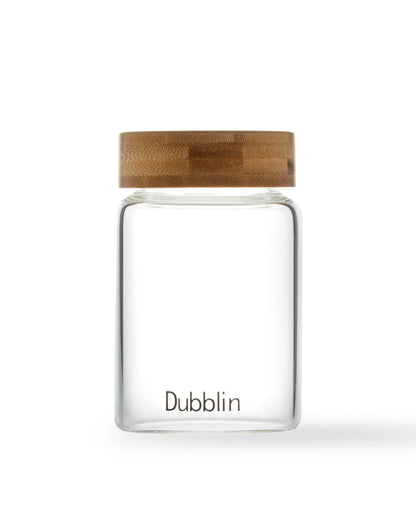 Dubblin Borosilicate Glass Storage Container With Wooden Lid