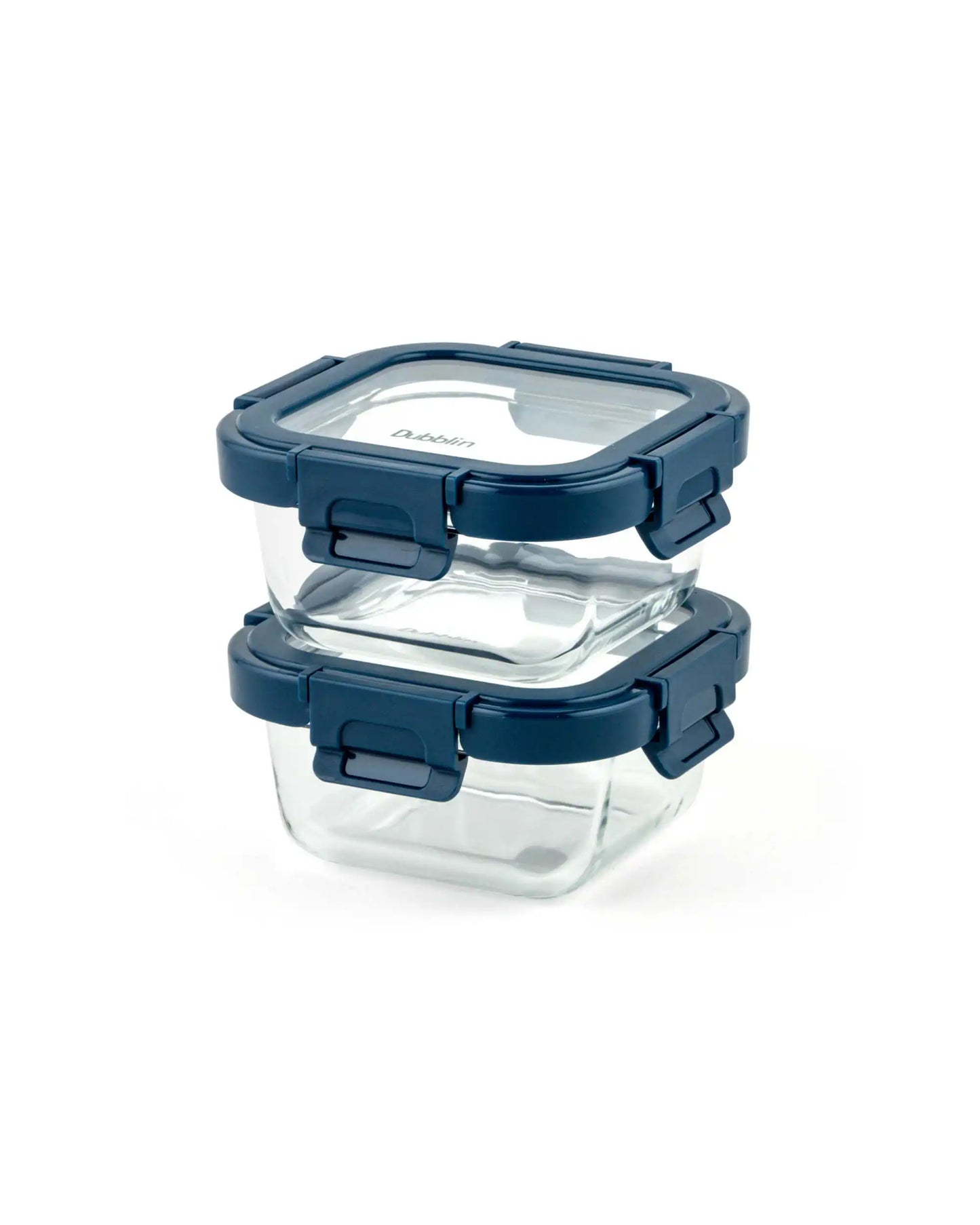 Dubblin Borosilicate Glass Lunch Box Set Of 2 With Vertical Bag