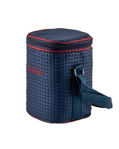 Dubblin Borosilicated Glass Lunch Box Set Of 3 With Vertical Bag