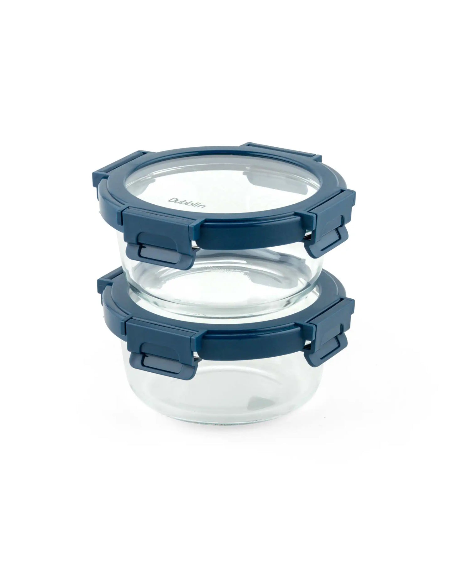 Dubblin Borosilicate Glass Lunch Box Set Of 2 With Vertical Bag