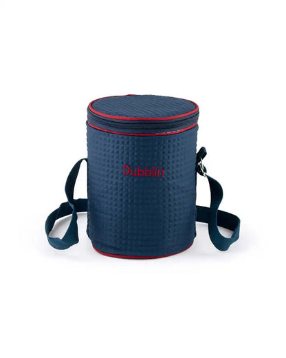 Dubblin Borosilicated Glass Lunch Box Set Of 3 With Vertical Bag